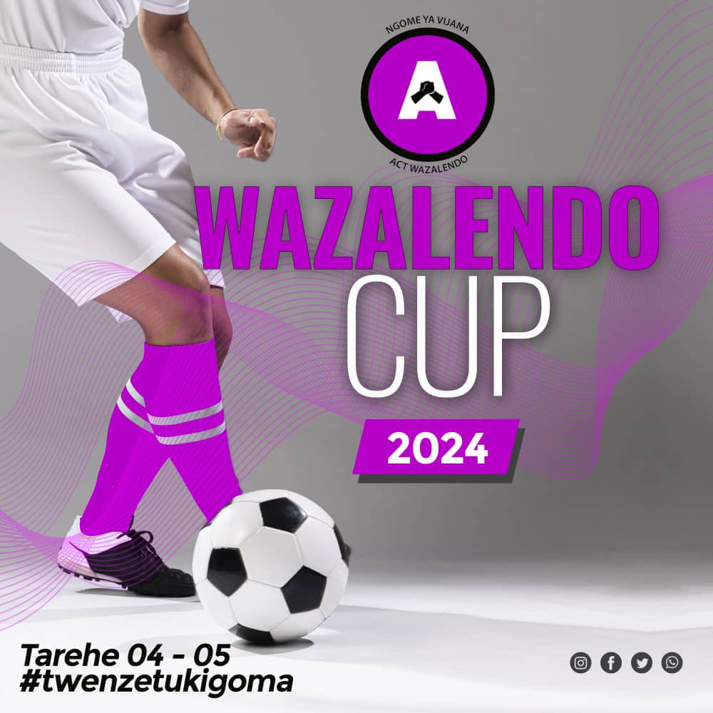 TWENZETU KIGOMA @NgomeyaVijana inawaalika wanachama wote kuhudhuria Fainali ya mashindano ya ligi ya #WazalendoCUP kwa mshindi wa 3, 2 na wa 1 yatakayofanyika Viwanja vya Kawawa trh 3 na 4 Mei kuelekea maadhimisho ya ACTDAY 5Mei #10MaslahiyaWote #Ngomeikokazini #TwenzetuKigoma