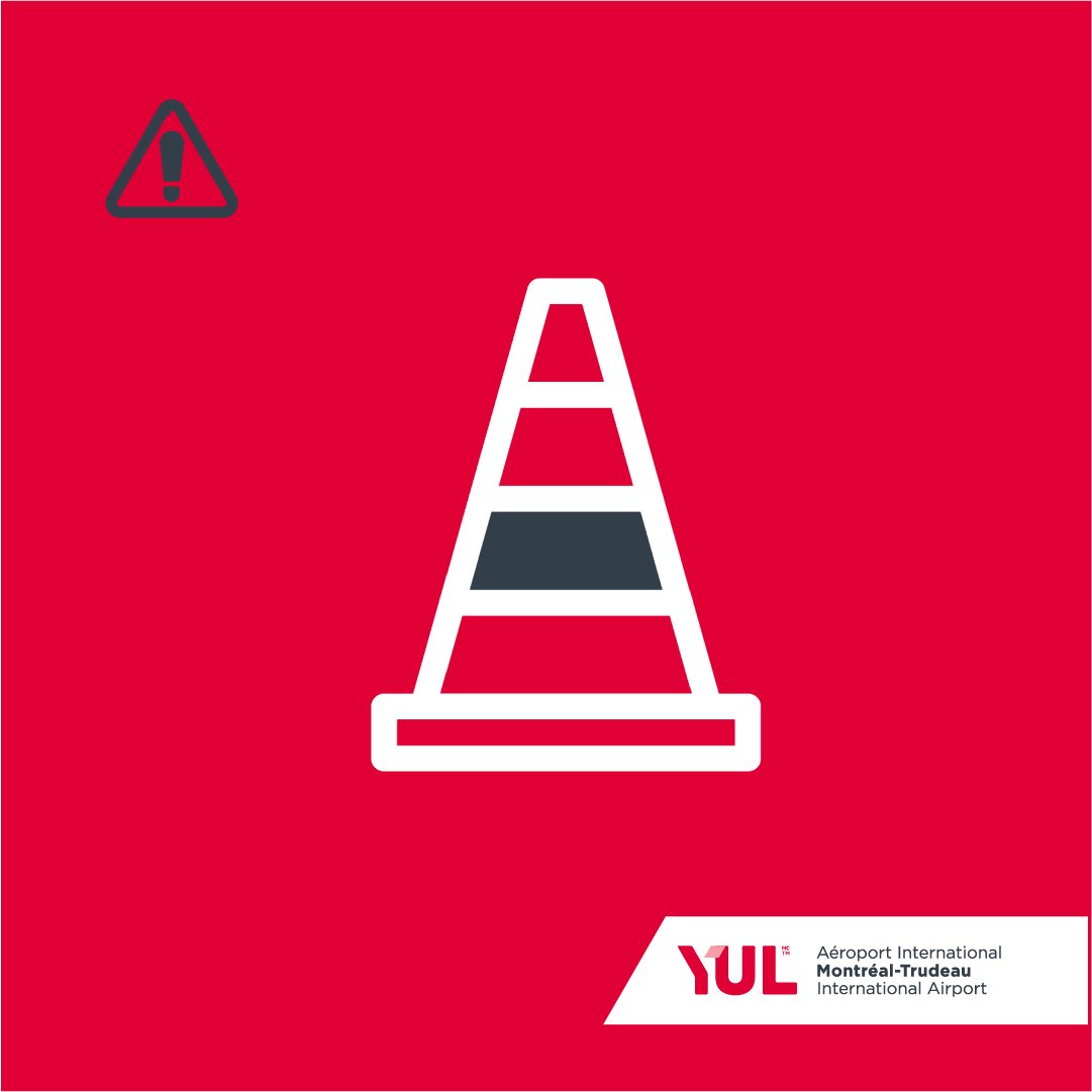 Work in progress means that the arrivals landing is closed between 10 p.m. and 5 a.m. Please plan your travels to and from the airport. To consult our travel tips on the YUL website, click here: admtl.com/en/node/20641
