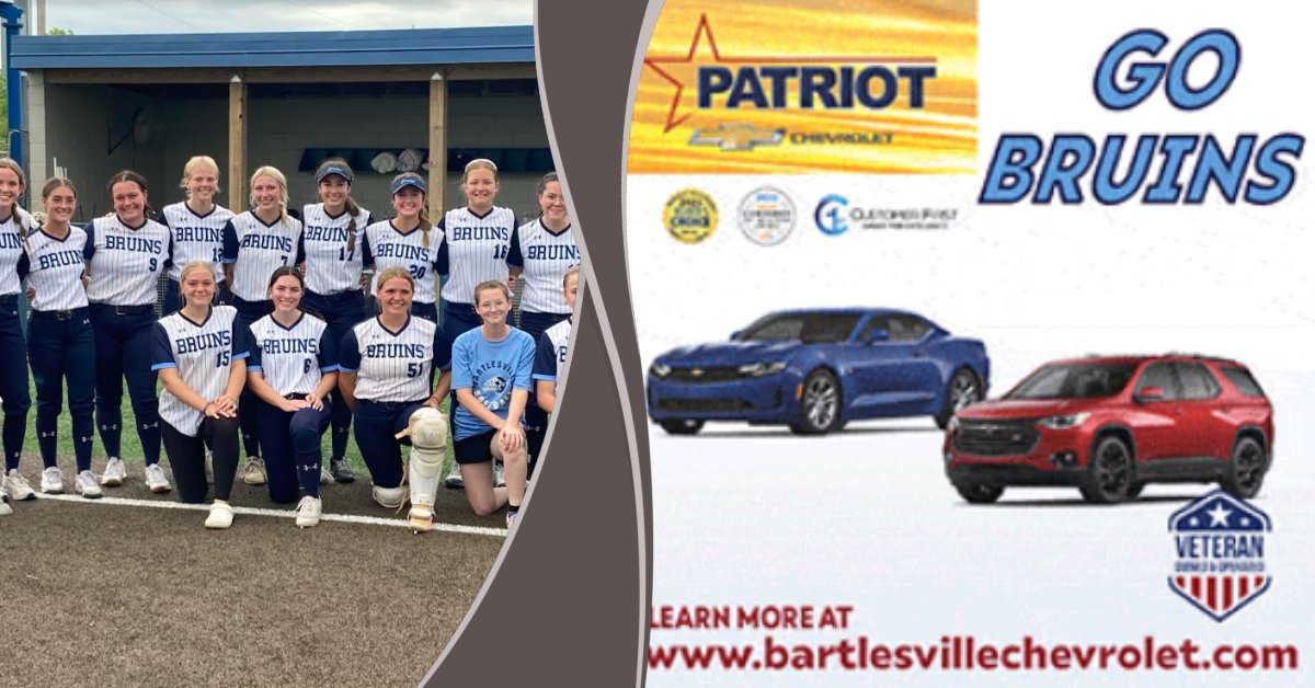 Lady Bruins Headed To State – Presented By Patriot Auto Group Bartlesville bruinactivities.org/2024/04/29/lad… #okpreps