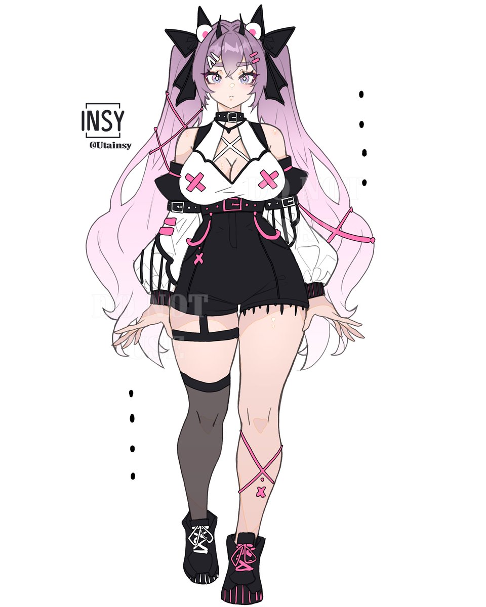 ~Character design auction ~ 🐼 Sb: $100 (Commercial use) 💜Ab: $500 ~Bid in the dm!~ Thank you! <3 •PayPal •No rules •No refunds #adoptables #adoptable #adopts #oc #Vtuber #VtuberEN