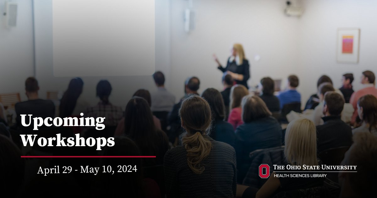 Don't miss out on these valuable learning experiences at the #OSUHSL! 📅 May 2: 2024 Friends of Nursing History Lecture 📅 May 7: Introduction to Virtual Reality in the ETI 📅 May 9: Intro to the 2023 NIH DMS Policy Learn more at hsl.osu.edu/event_calendar! #OSUWexMed #Workshops