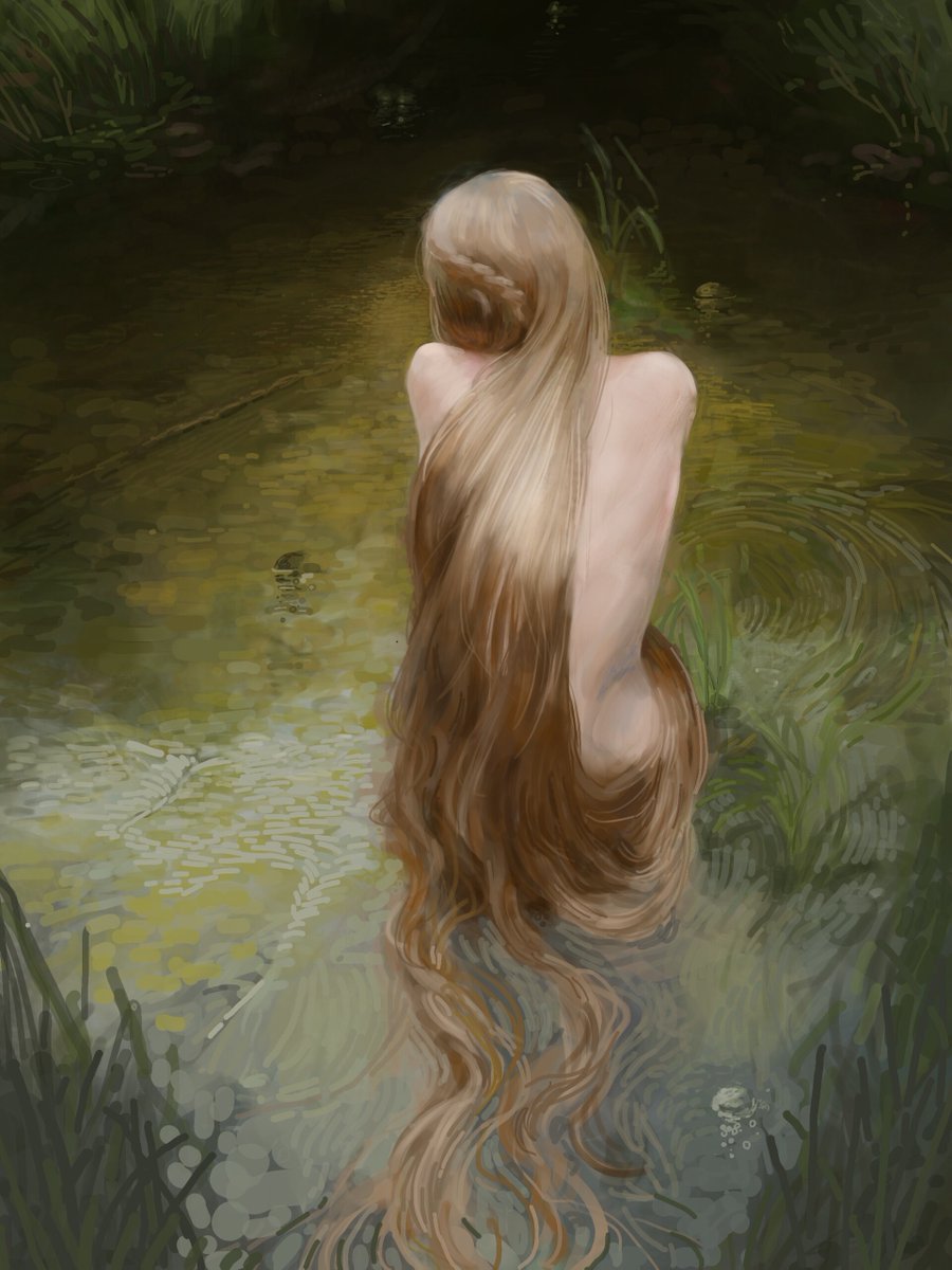 Ivo Petzov (Bulgarian, based Haskovo, Bulgaria) - River Nymph, 2020, Paintings: Digital Art