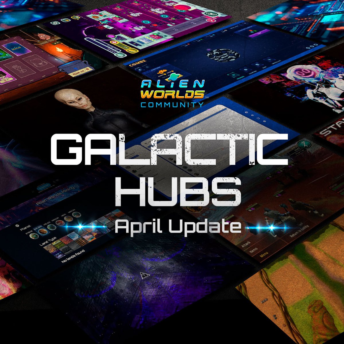 📢 Explore the latest from #GalacticHubs and uncover how community grants are empowering community members to contribute to #AlienWorlds, as we dynamically decentralize the ecosystem. 

Learn more about the projects propelling us forward, our ecosystem's growth and the