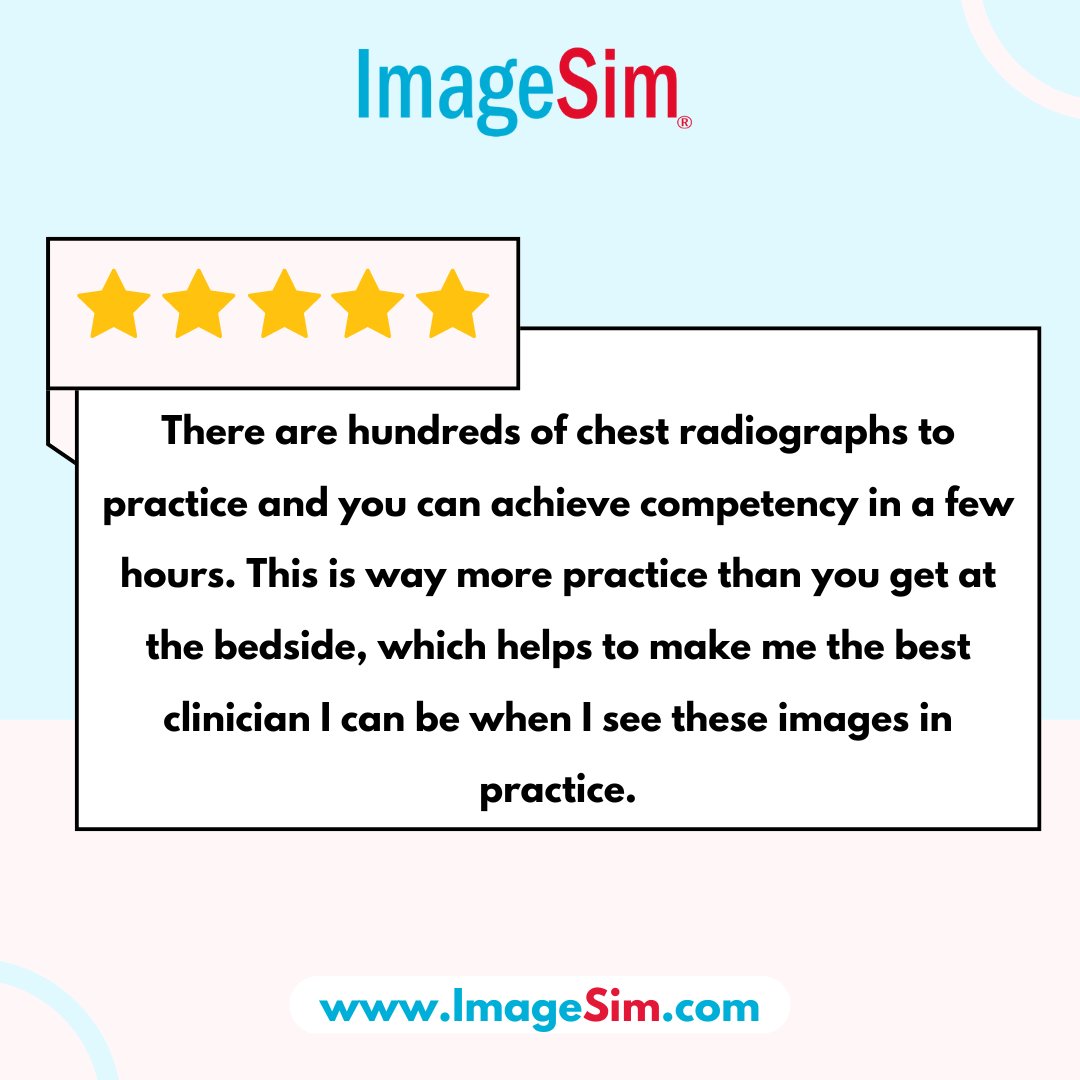 🌐ImageSim.com

Improve your diagnostic skills in medical image interpretation and join healthcare professionals worldwide in their journey to excellence.

#ImageSim #cme #medicalcourses #onlineeducation #healthcare #testimonials #diagnosticimaging #sickkids #uoft