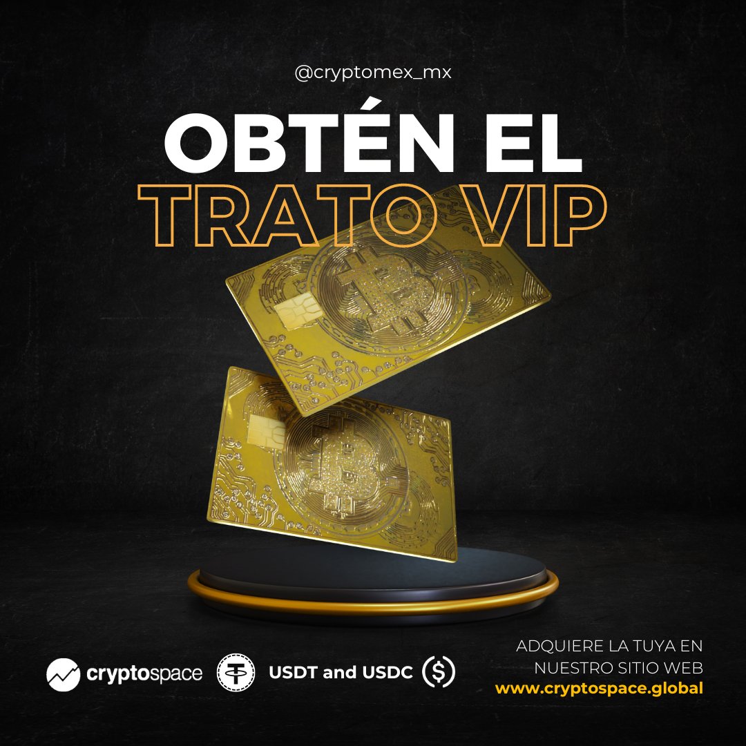 cryptomex_mx's tweet photo. Eleva tu experiencia financiera con nuestro exclusivo servicio VIP.

Obtén acceso a beneficios premium, atención personalizada y mucho más. ¡Únete a la élite hoy mismo! 💳🌟 https://t.co/bB7CIedlQp