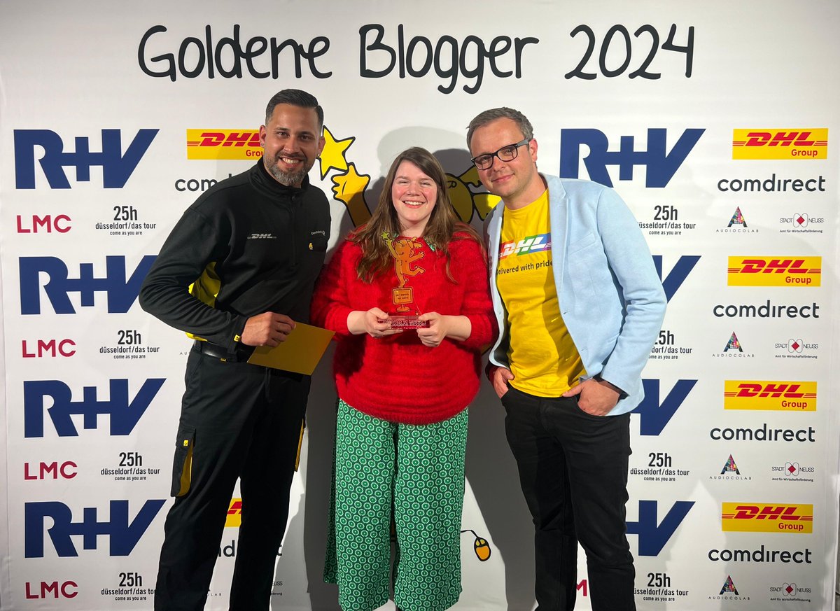 Die Kategorie 'Berufsbotschafter*in' entscheidet Annemarie Paulsen von biohof_paulsen für sich! Wir gratulieren herzlichst! 👷🏻‍♀️ #GoldeneBlogger @DeutschePostDHL