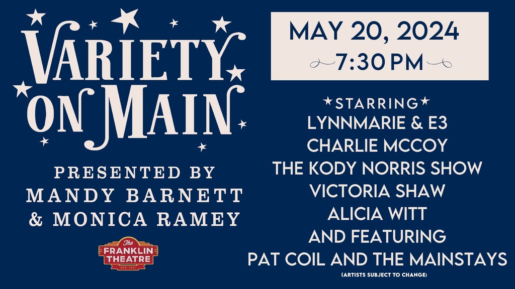 Hear #VictoriaShaw on #VarietyonMain May 20th at the historic #FranklinTheatre presented by #MandyBarnett & #MonicaRamey. l8r.it/vQW7 @victoriashaw @FranklinTheatr @mandybarnett @monicaramey