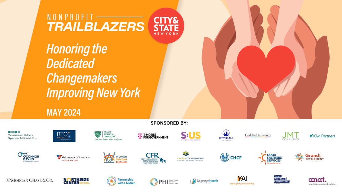 On May 22nd, join us as we celebrate the Nonprofit Trailblazers, the inspiring leaders who have dedicated their careers to making New York a better place! Find out more: bit.ly/3Pgp05J
