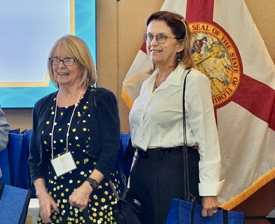 Dr. Nancy Harris and Dr. Betty Tsarnas have been recognized at the Annual @HealthyFla Volunteer Luncheon for their work with the Hands Volunteers in Medicine Clinic in St. Lucie County. Nicely done!