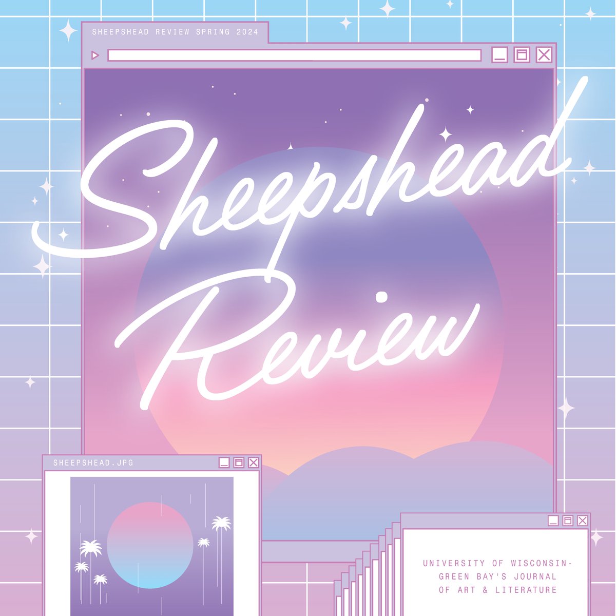 sheepsheadrev's tweet photo. Sneak Peak!👀

View a glimpse of the cover for our 2024 Spring issue. Come to our Launch Party tomorrow, Wednesday May 1, at 1:00pm. Join in-person on the UWGB Campus or via Zoom! https://t.co/E6ChGgWeLt