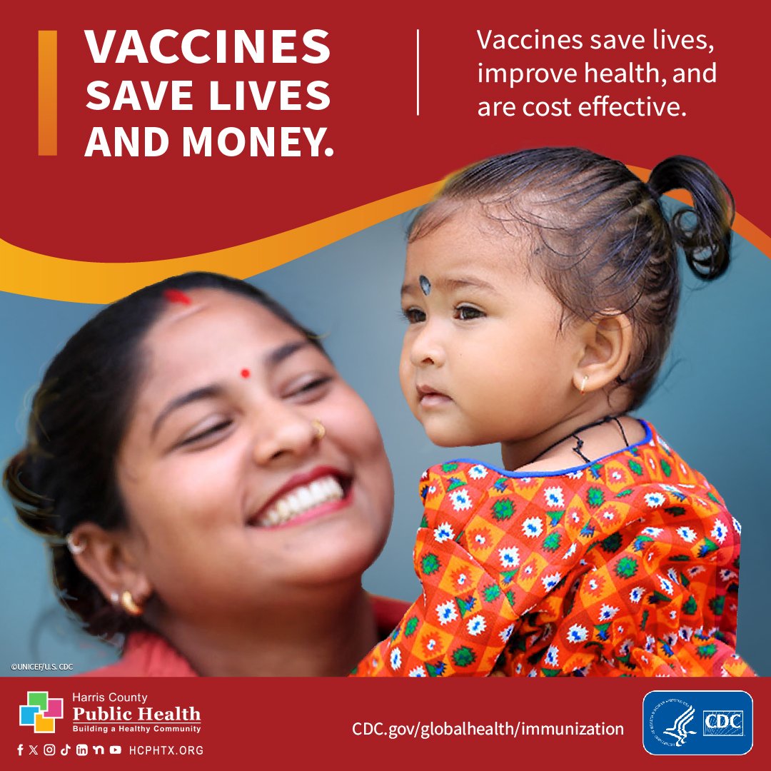 Every vaccine counts! Join us in celebrating World Immunization Week by getting vaccinated and protecting yourself and your loved ones. Discover the vaccination options available through HCPH by visiting bit.ly/3xZ4mRv. #VaccinesSaveLive