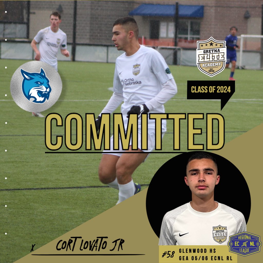 Commitment #43 ✅ Now ➡️ Glenwood Rams 🐏 Next ➡️ Southeast Bobcats Glenwood, IA 🔜 Beatrice, NE Congratulations to Cort Lovato Jr (2005/2006 ECNL RL) for verbally committing to Southeast CC 👍 We are proud of you Cort🫡 Leaders. Play. Here. #GEAECNLRL #ClassOf2024