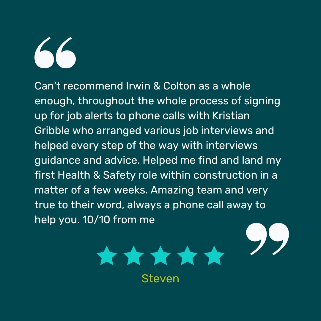 #TestimonialTuesday ⭐️ We put people first! One of our core values is to solve the problems that really matter to the people we serve. This simple principle helps us to provide a service that sets both our clients and candidates up to succeed. #5starreview #hsejobs