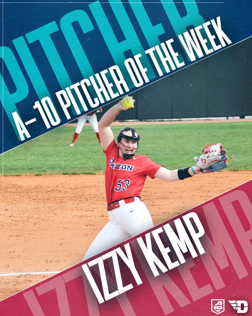 Congratulations to sophomore Izzy Kemp on being named ⁦@atlantic10⁩ Pitcher of the Week, her third weekly honor this season! #UDSB // #GoFlyers