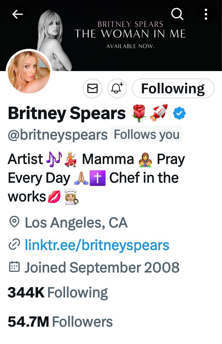 ItsMeAmandaah's tweet photo. Every now then I have to make sure @britneyspears still follows me 🫠 #ForeverFav https://t.co/h2BQTdYPEq