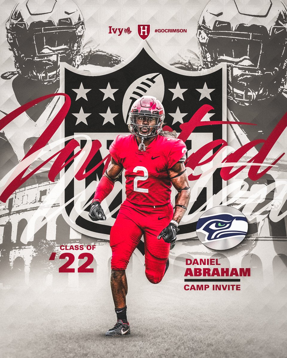 HarvardFootball's tweet photo. 𝙋𝙖𝙩𝙝 𝙩𝙤 𝙩𝙝𝙚 𝙋𝙧𝙤𝙨. 🤝

➡️ Spencer Rolland '22 | @Vikings
➡️ Daniel Abraham '22 | @Seahawks

#GoCrimson #OneCrimson https://t.co/kyKYph6SG9