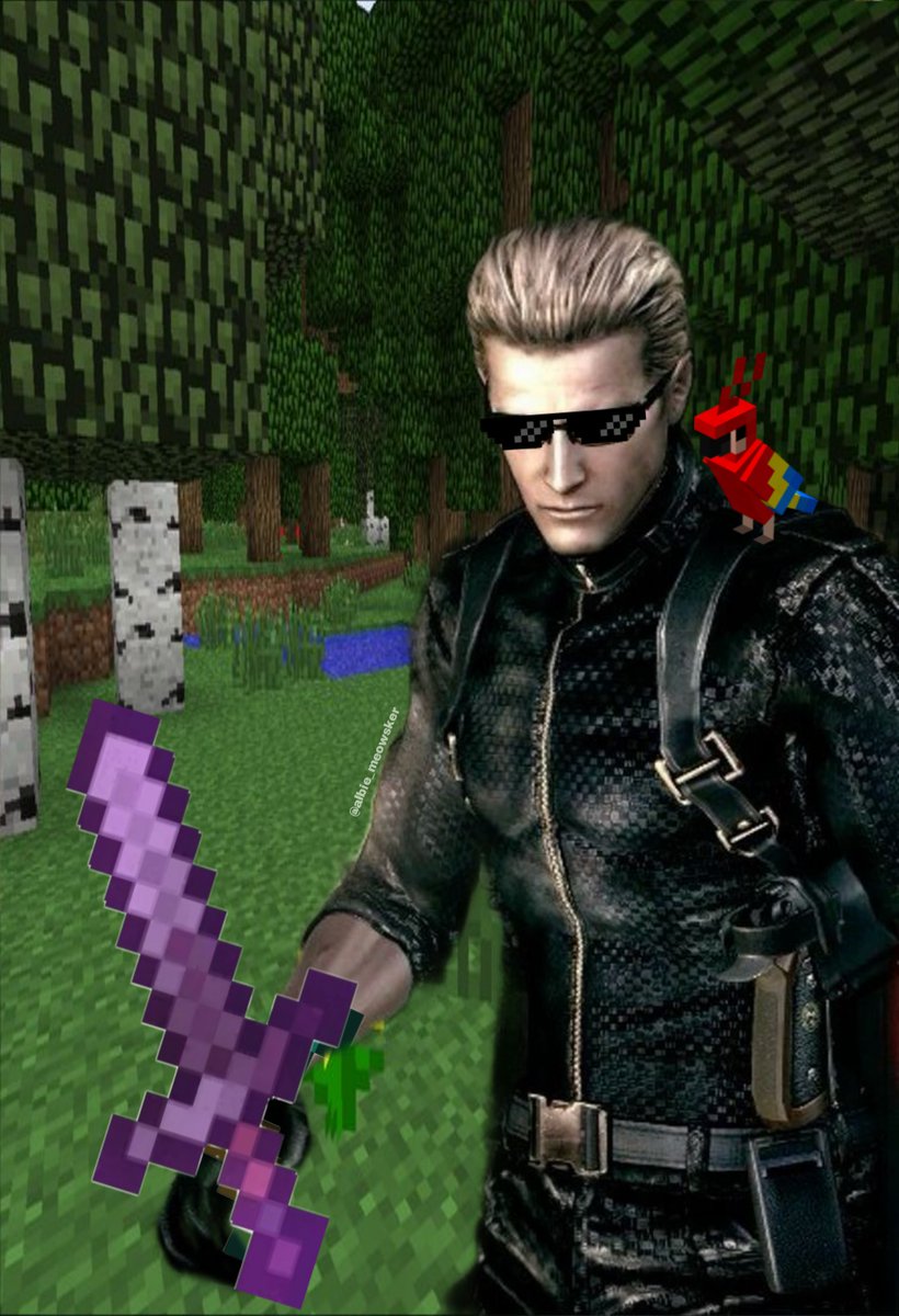 I wish Wesker was real so I could force him to play Minecraft with me