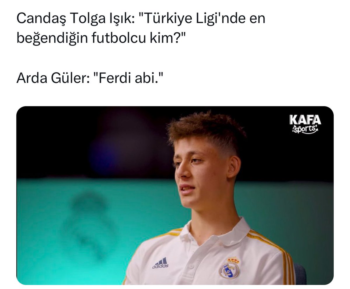 Ferdi bu ülkedeki en iyi futbolcudur NET.
#ferdikadioglu #fb #Fenerbahçe #fenerium #beyazfutbol #fenerbahceyıkılmaz #FerdiKadıoğlu