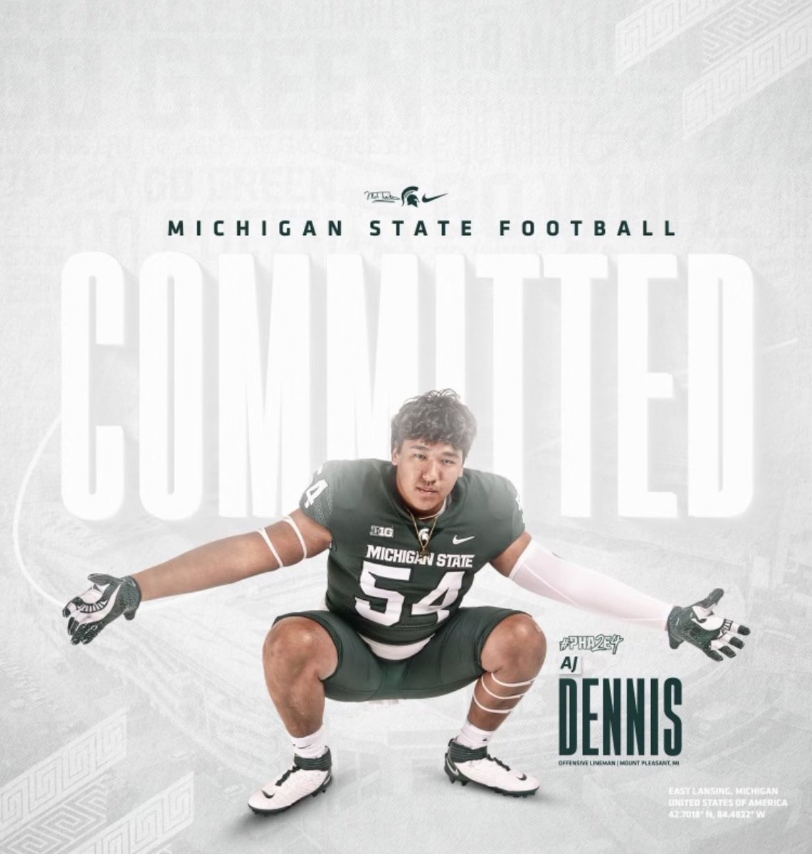 GoMSUGreen's tweet image. Come home @andrewdennis_08!!! #GoGREEN 💚🤍