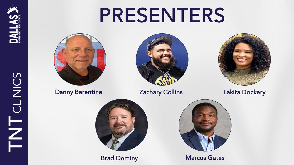 Hey Dallas ISD coaches, we hope you plan to join us at the TNT Clinic Tuesday night for another great lineup of presenters. Register on our website.