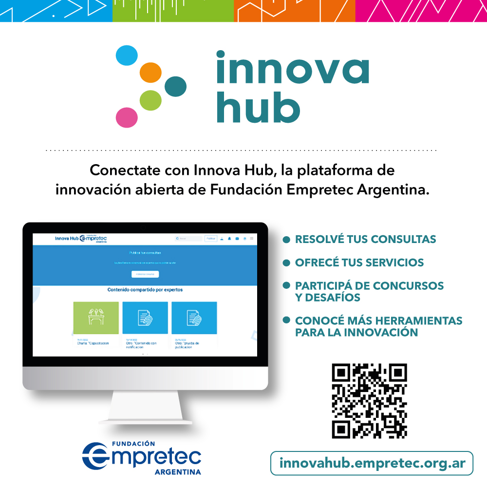 🖥️ ¿Todavía no navegaste #InnovaHub? Conocé la plataforma de Innovación de @empretecarg ⌨️ ¿Qué estás esperando para dar el próximo paso para el desarrollo de tu PyME o emprendimiento? Registrate y empezá a conectar en innovahub.empretec.org.ar