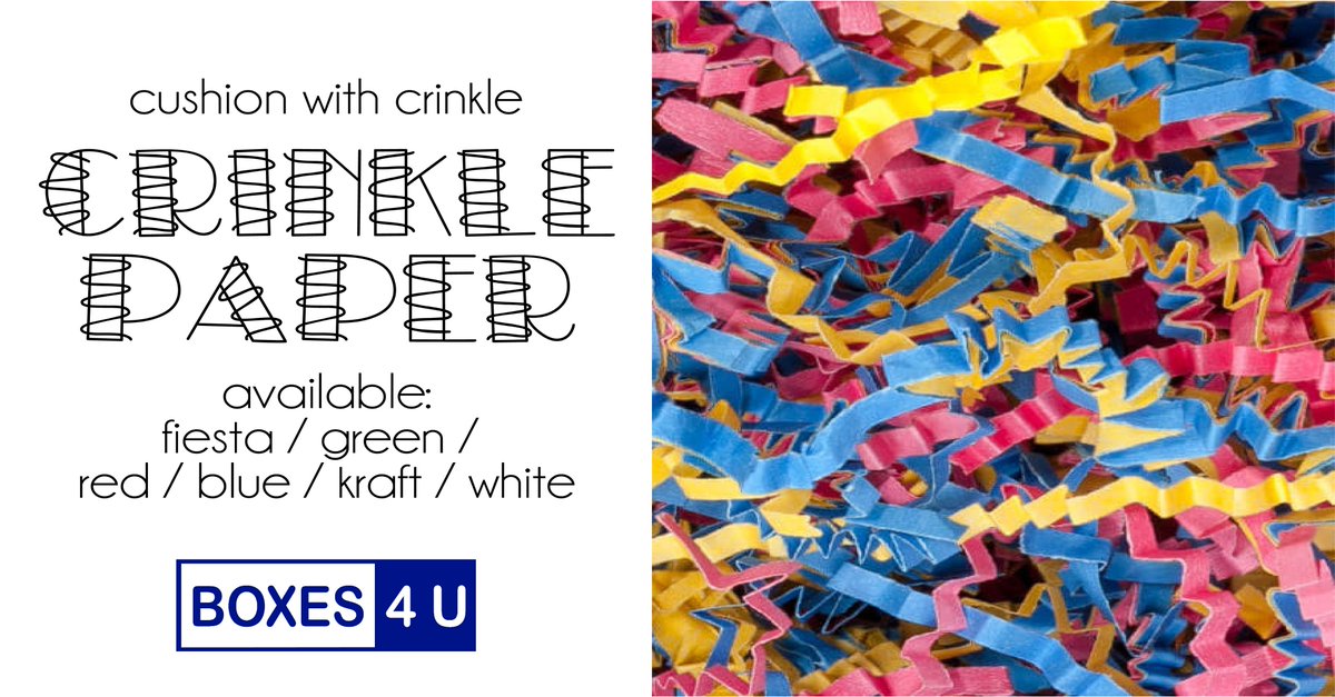 Mother's Day, Graduations, Nurses' & Teachers' Apprec. Week are almost here! Be ready with #CrinklePaper!
BOXES4U.com
We're More Than Just #Boxes
#shipping #packing #packaging #custom #custompackaging #dfw #dallastx #planotx #corrugated #CELEBRATEit #celebratewithus