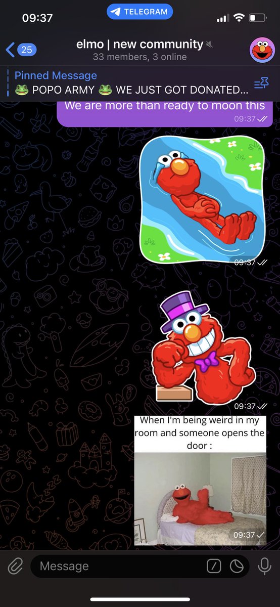 elmo1cto's tweet photo. Elmo takeover got he’s own stickers https://t.co/QVMlVtsO9e