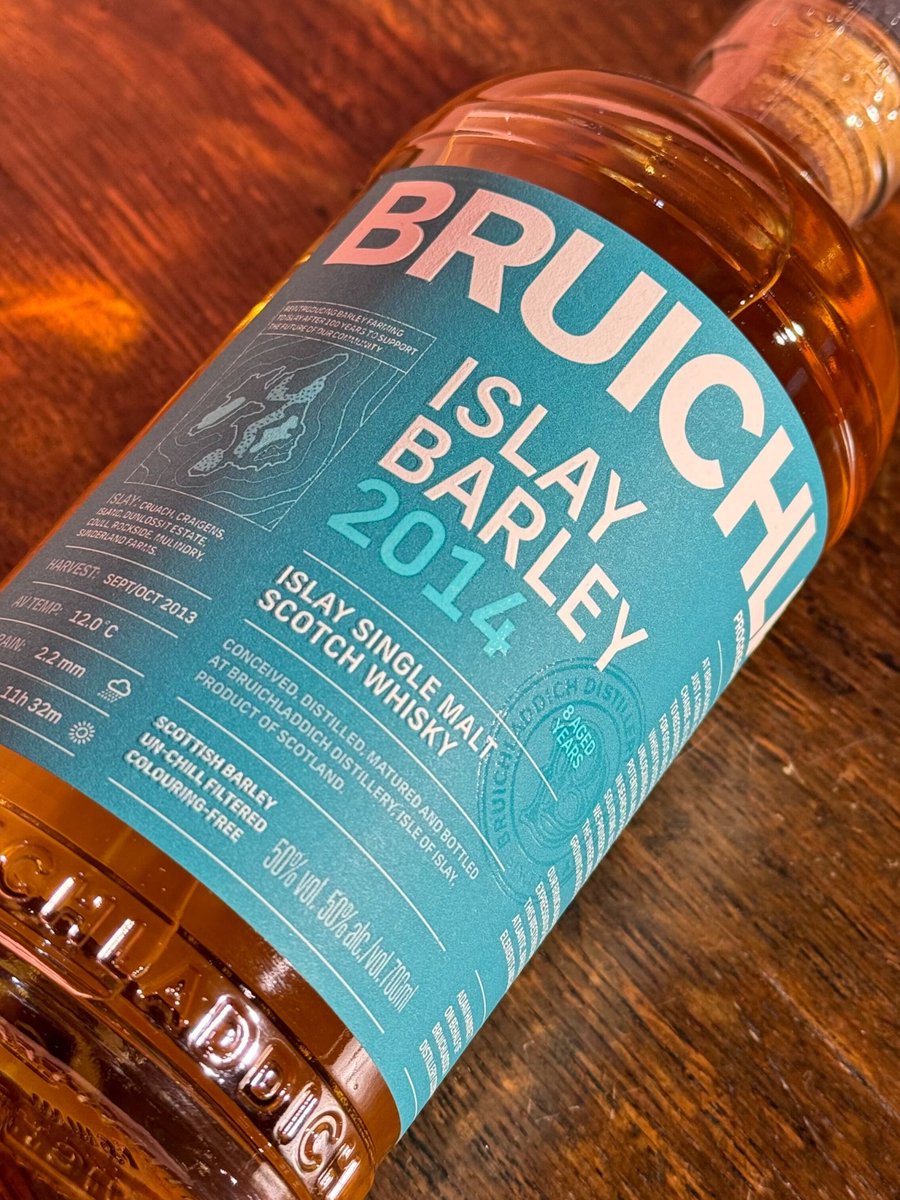 A cereal-forward single malt with notes of apricot and peach, malty digestive biscuit, and a hint of fresh grass. masterofmalt.com/whiskies/bruic…