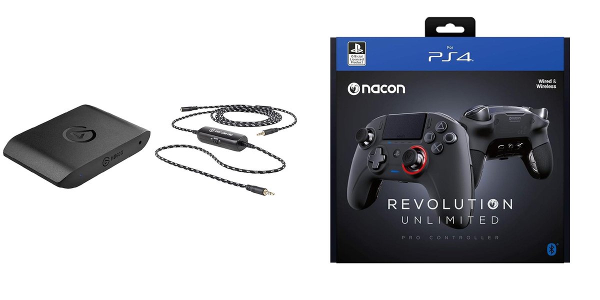 📍 Elgato HD60 X + Chat Link Pro - Streaming e registrazione in 1080p60 HDR10 o 4K30
💰 A soli 179,99€ invece di 189,98€
👉 amzn.to/3UBZMlf

📍 NACON Revolution Unlimited Pro Controller - Playstation 4
💰 A soli 89,98€ invece di 169,99€
👉 amzn.to/44nUopi