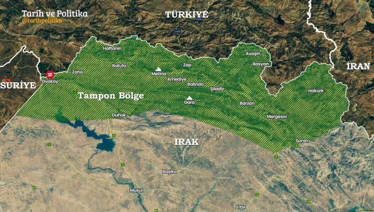 The New Arab “Türkiye, Irak topraklarında 300 km'ye 40 km'lik bir alana askeri operasyon düzenleyecek.”