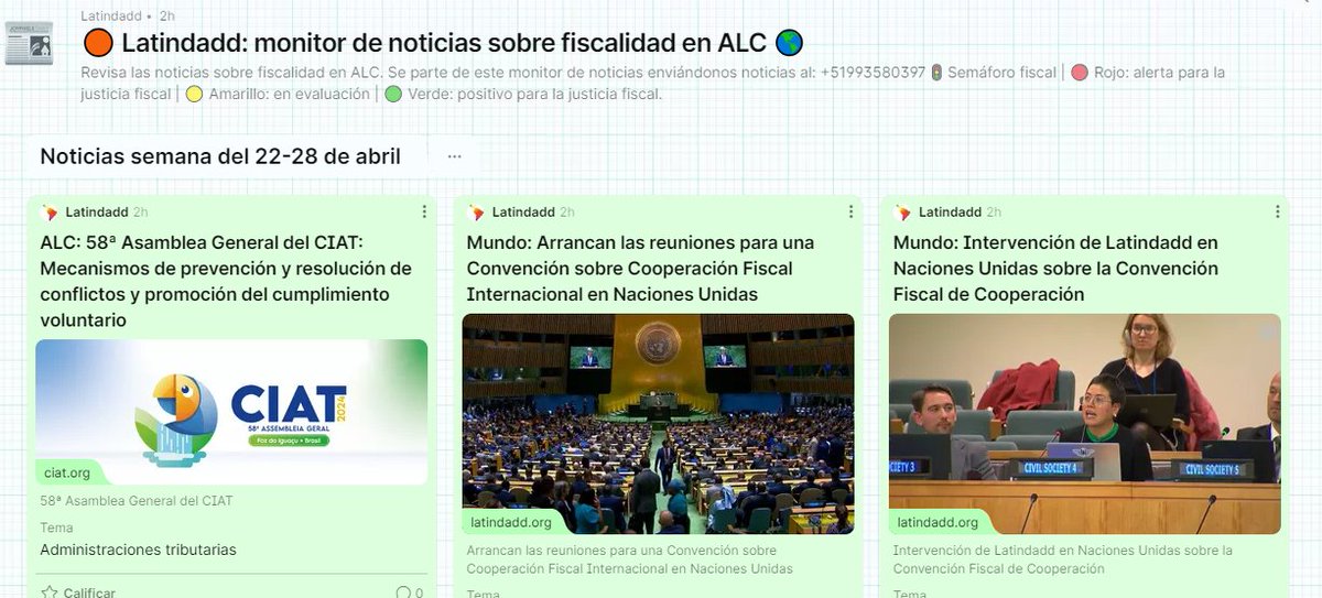 📢 #Novedad Monitor de noticias sobre fiscalidad en ALC 🌎 de @latindadd. ✔️ Revisa las noticias y novedades sobre fiscalidad. ➡️ bit.ly/NoticiasFiscal…