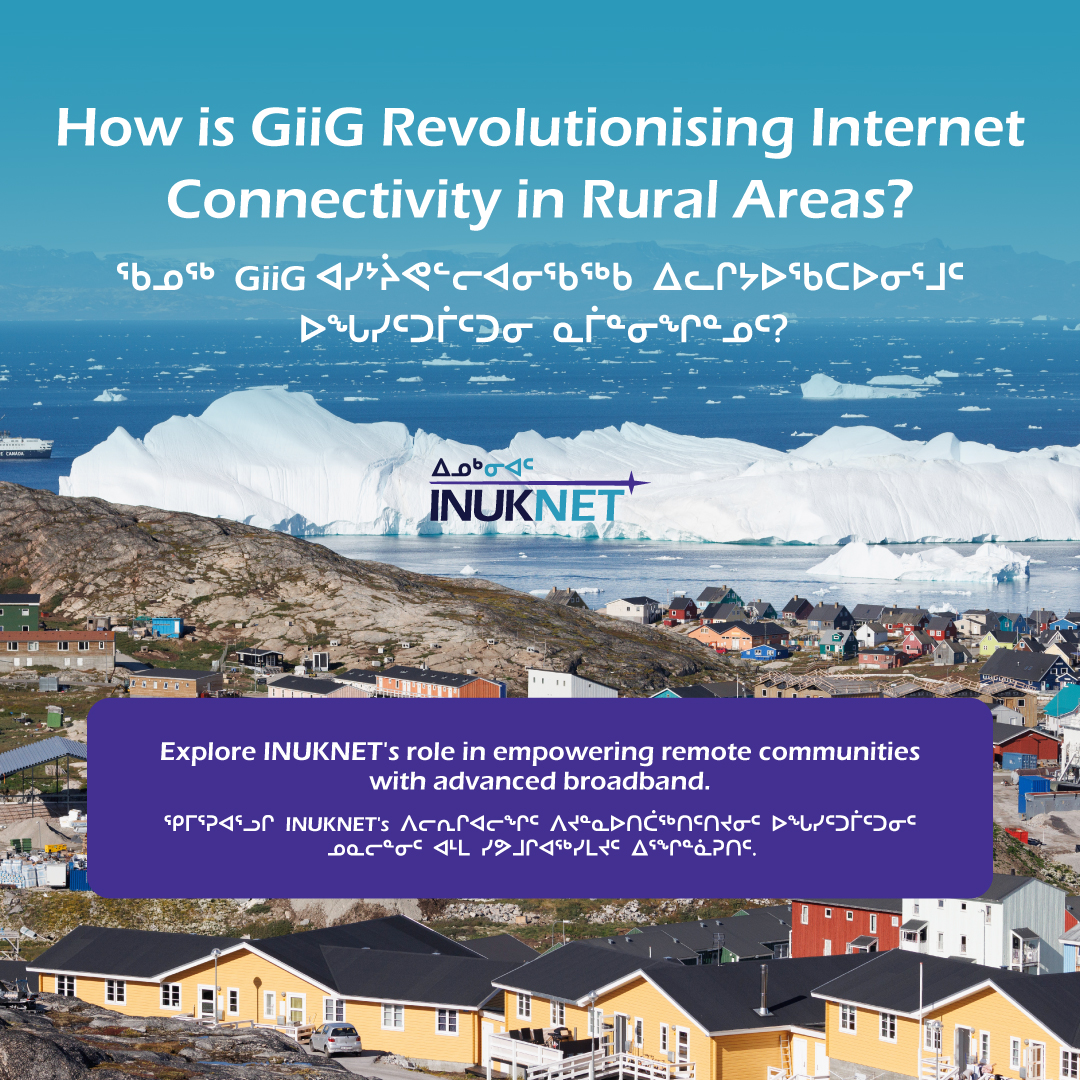 inuknet's tweet image. 🌐 Experience Advanced Connectivity with GiiG in Arctic and other Rural Areas! Where fibre doesn’t reach, GiiG by INUKNET provides a lifeline. It&apos;s more than internet access; it’s a step towards eliminating the digital divide. #GIIG #INUKNET #ArcticInternet #RemoteConnectivity