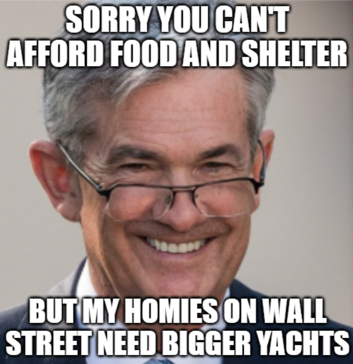 Before the Powell Fed, 'Quantitative Tightening' was selling securities off the balance sheet. Now it's letting some runoff and not replacing all of them.

Tomorrow Chief Wall Street Puppet Powell plans to taper even the runoff. Because all they care about is keeping stonks high.