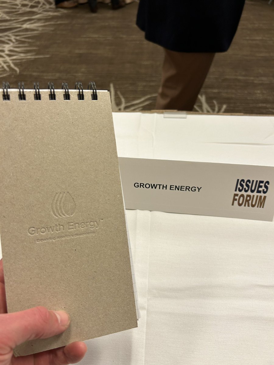 Excited to be in SW DC for @NAFB #WashingtonWatch! Stop by the booth to talk #biofuels and pick up your very own Growth Energy-branded reporter’s notebook (it’s functional AND fashionable)