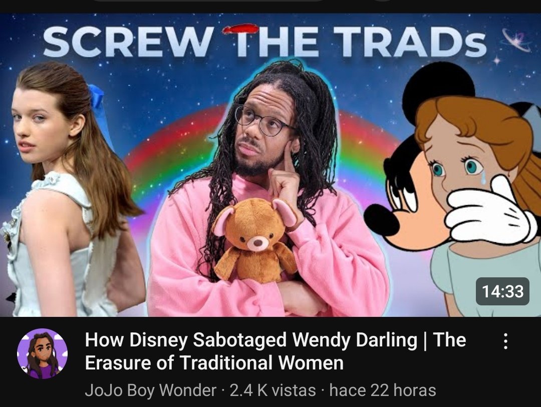 What is the damn obsession that middle-aged men have with girls having or not having traditional femininity? What the fuck do they care? They are just modern versions of Disney movies like Peter Pan or Snow White

 Go to work and pay your debts.