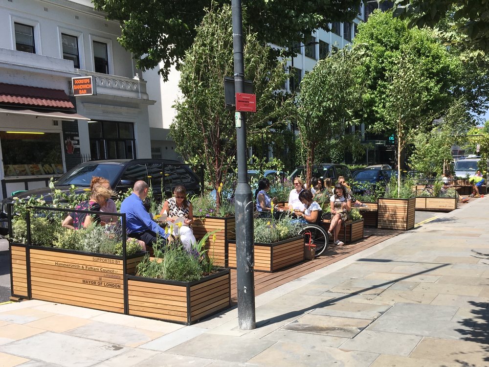 From asphalt to oasis in a blink! 🌳✨

Creation of pop-up parklets, temporary installations in urban areas, often involve converting a parking space or unused area into a mini-park with seating, greenery, and sometimes even art installations.

Photo Credit: @MeristemDesign