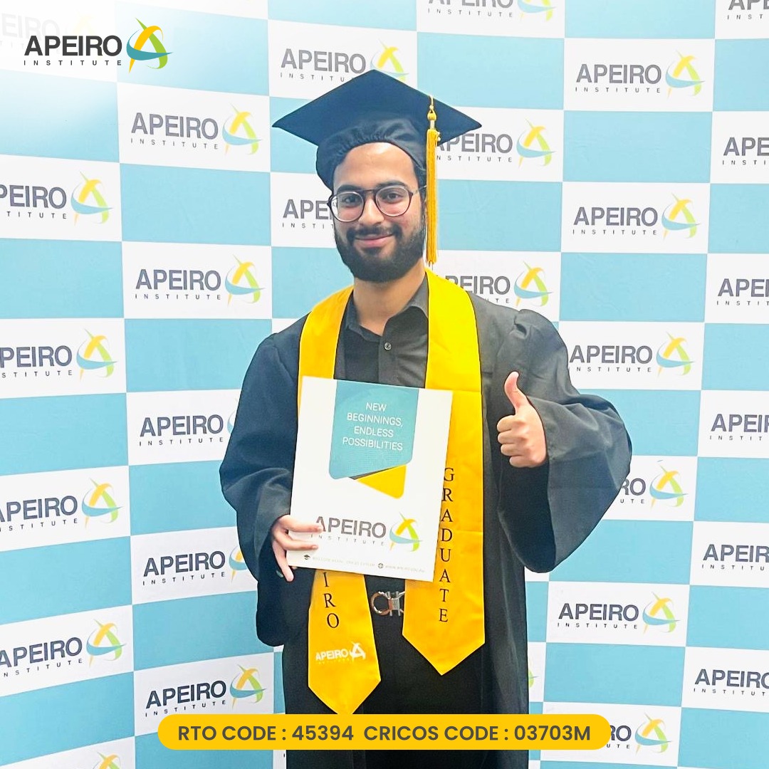 #ApeiroInstitute Congratulates Mr Zeeshan Irfan on completing RII60520 Advanced Diploma of #CivilConstructionDesign from our #PerthCampus! 

Your commitment to your education will surely pave the way for a successful career in the construction industry. #Congratulations