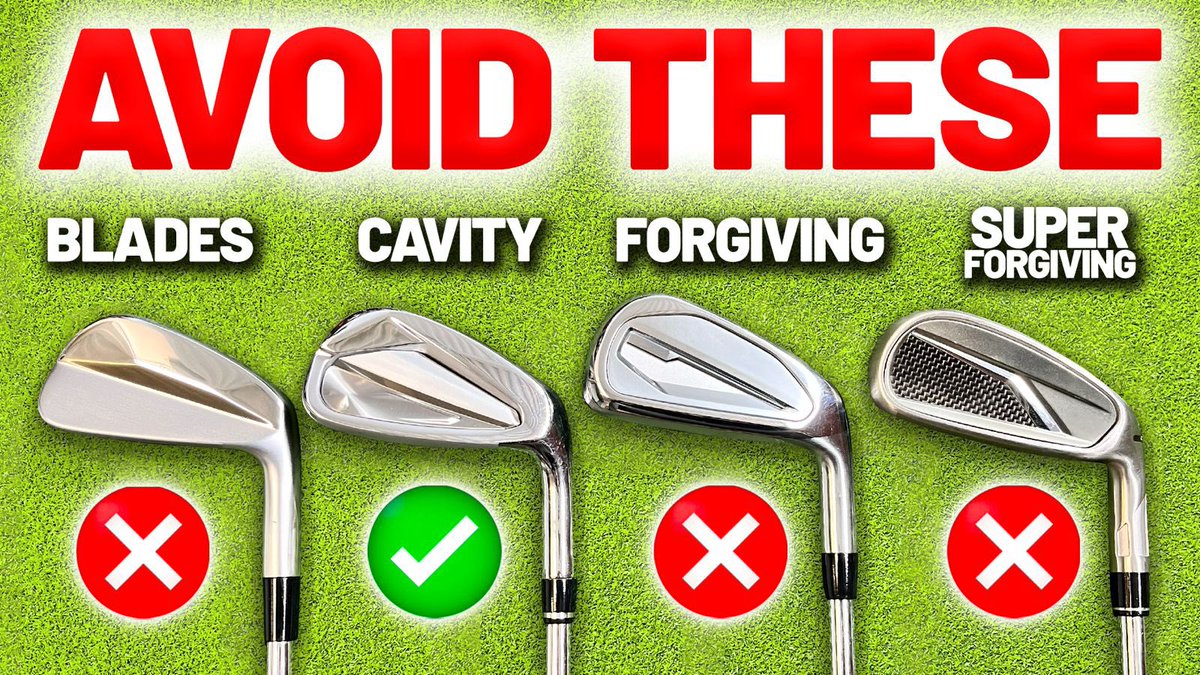 Should You Use Blades vs Cavity Backs vs Forgiving Golf Irons? youtu.be/n3rbmV2bxQQ?si…