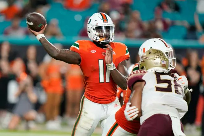 Miami quarterback transfer Jacurri Brown has committed to UCF following his weekend visit to Orlando. ucf.n.rivals.com/news/miami-qb-…