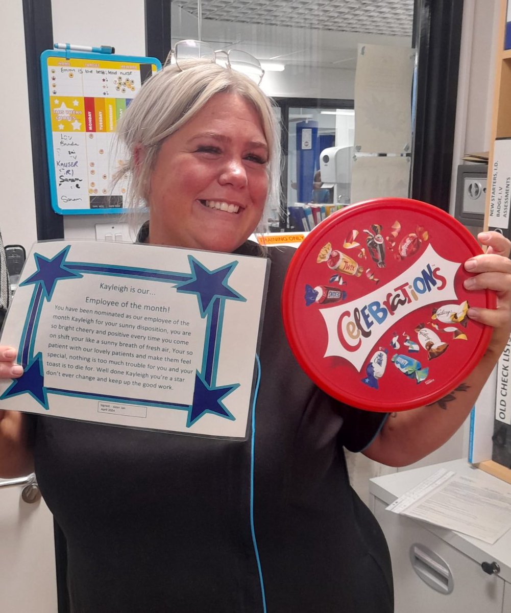 Our lovely employee of the month, well done kayleigh you well deserve it ❤️😘❤️