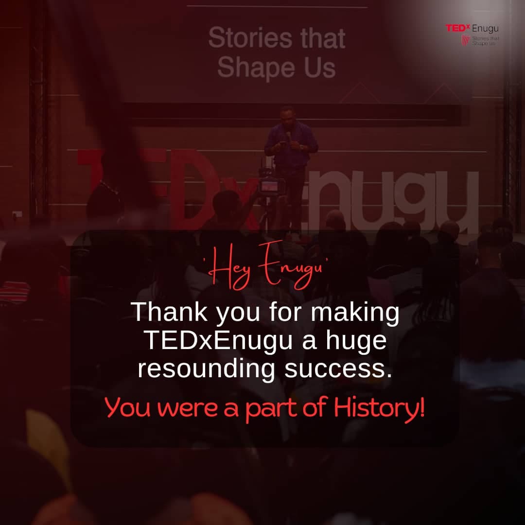 To our attendees, speakers, and volunteers; Thank you for making TedxEnugu a success. You were a part of history! #TED #TEDx #Enugu #TEDxEnugu