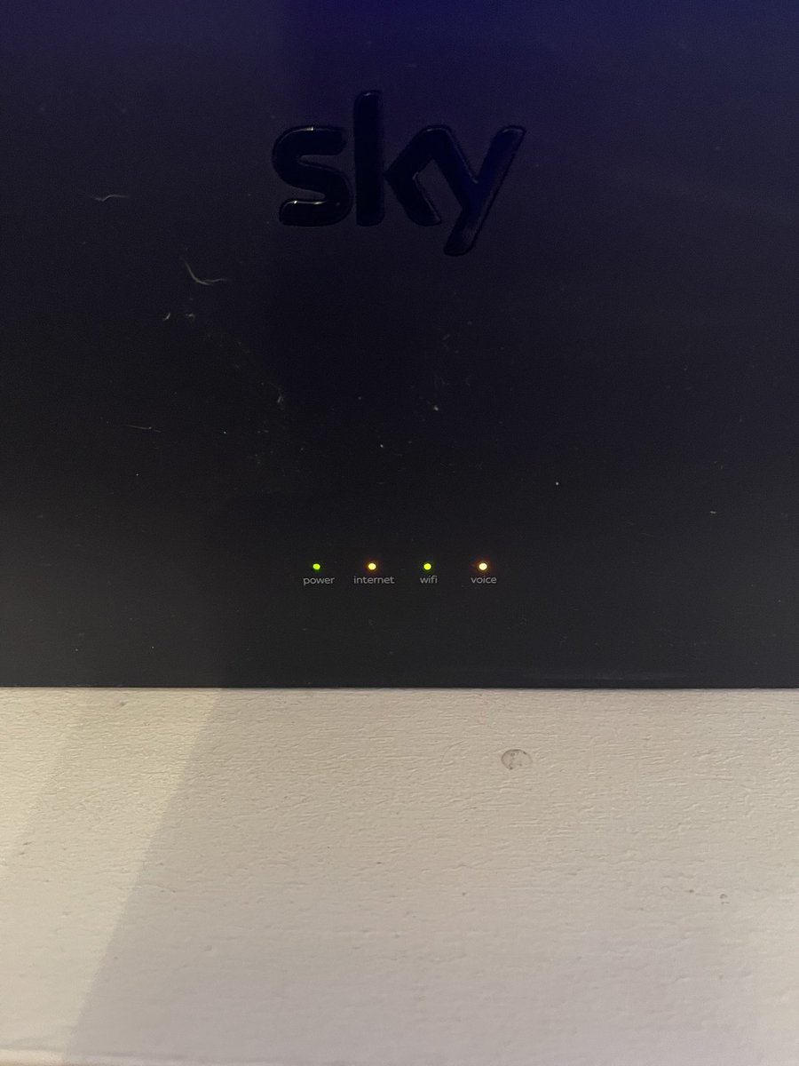 ccreasey_1's tweet photo. @SkyHelpTeam getting sick and tired of internet going down numerous times a day, for your team to say that connection is fine… we have the below at least 3-4 times a day… we want answers or will take further action https://t.co/aLlV8Zt0zz
