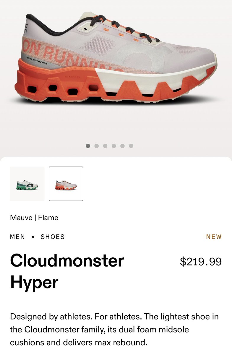 If I buy a pair of the new $ONON Cloudmonster Hyper’s, can I write them off as a business expense for research purposes? 😂