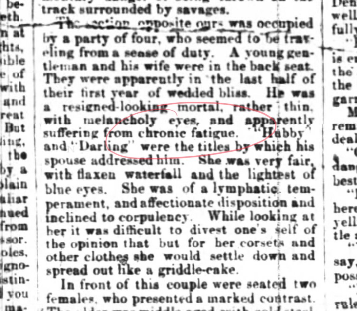 Earliest use of the phrase “chronic fatigue” that I’ve found so far. The Courier-Journal, Kentucky, US. 30th January 1870 - one hundred and fifty four years ago. And before someone says ‘it’s not chronic fatigue syndrome as we know it’, I’m merely searching for the phrase.