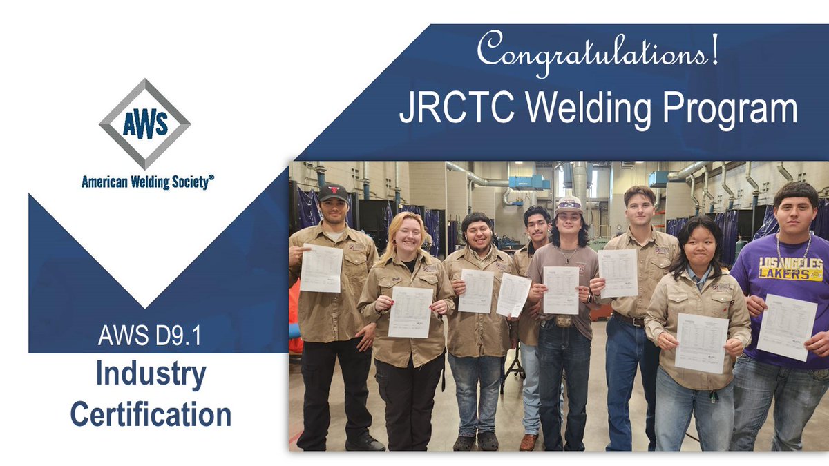Our Welding students will leave FBISD ready and qualified to work in the field. Congrats to all in our Reese Welding Program who earned certification last week! @JWErdie @lizg_canchola @FBISD_CTE