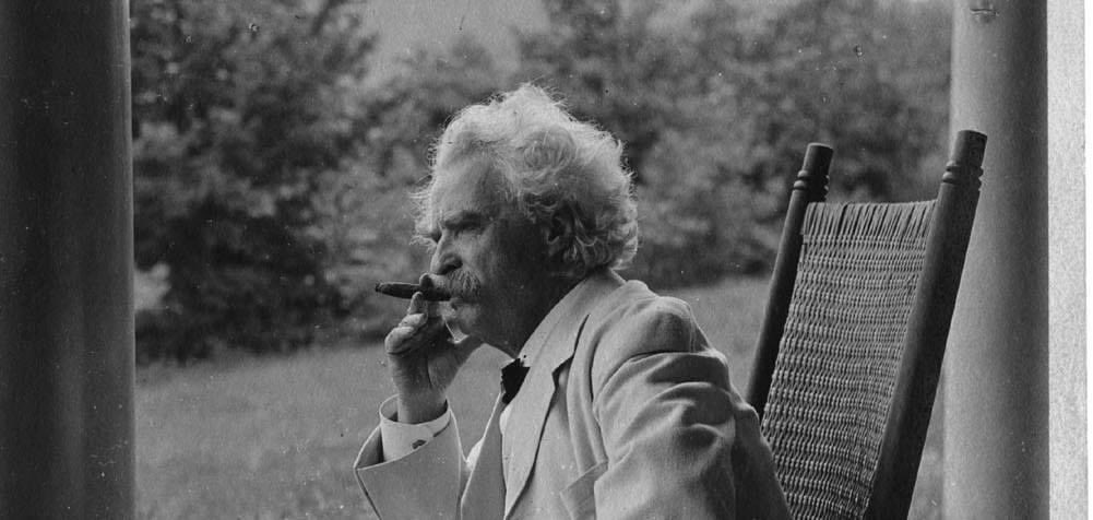 "As an example to others, and not that I care for moderation myself, it has always been my rule never to smoke when asleep and never to refrain when awake." 
Mark Twain- 70th birthday speech. 🥂 <a href="/JerrySeinfeld/">Jerry Seinfeld</a>