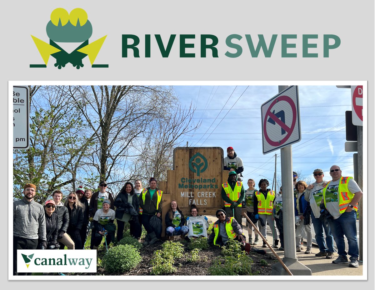 Registration is now open for the 35th annual RiverSweep! We’re leading volunteers at Mill Creek Falls & Trails. Help us pick up garbage & protect the Cuyahoga River Corridor. Volunteers who register by 4/30 will receive a RiverSweep t-shirt. Signup here👇canalwaypartners.com/riversweep