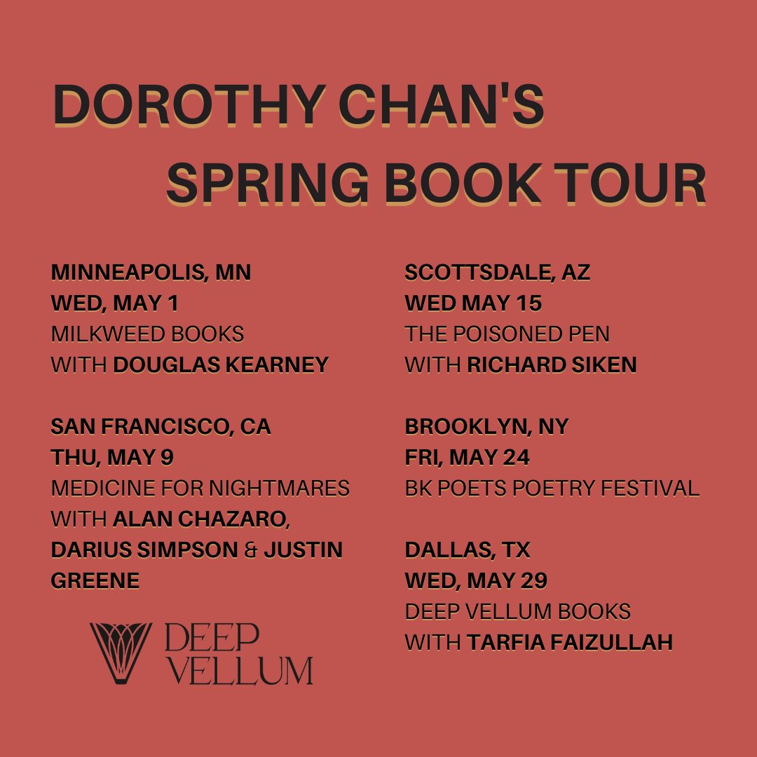 ❤️‍🔥🎰🍒 MY BOOK TOUR FOR RETURN OF THE CHINESE FEMME (@DeepVellum) STARTS THIS WEEK ✨🍸💌 Coming to a city near you: Minneapolis, SF, Phoenix, NYC, Dallas