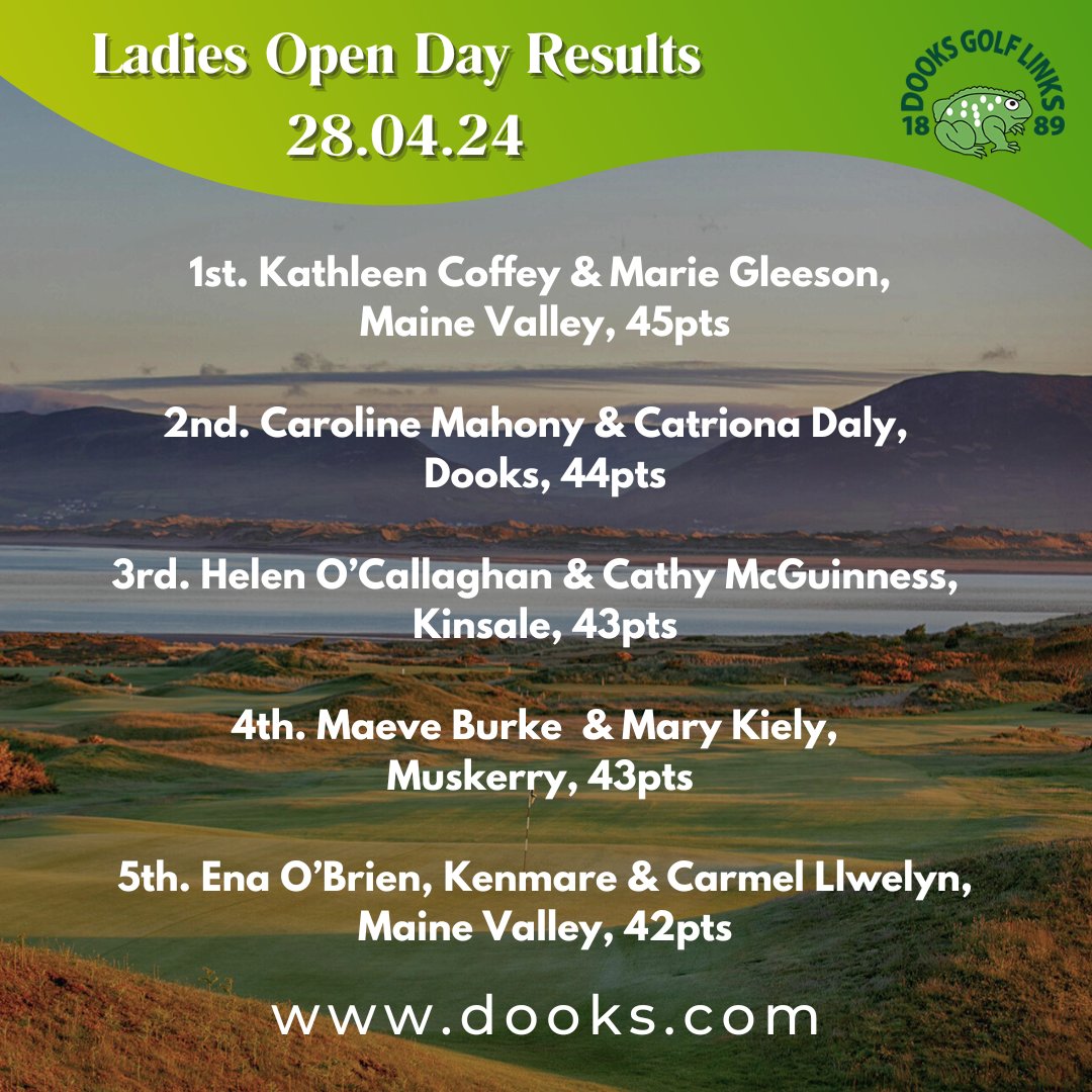 Amazing first Open Day of 2024! Huge congrats to all our prize winners🎉. Up next: Charity Day on June 30th⛳️ Book your tee time online now and make a difference! 🏌️‍♂️ #ladiesgolf #opengolf