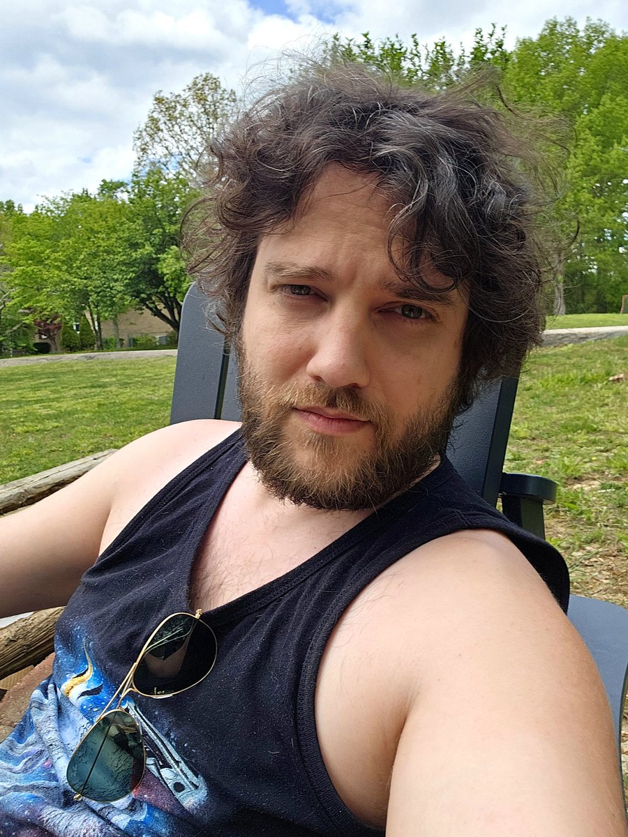 I'm operating on about 4 hours of sleep, and the sun is beginning to pour down on me like RetroRGB on a fresh vial of insulin. Yes, I know I need a haircut and a shave. I'm depressed, fuck off. 🤣😂